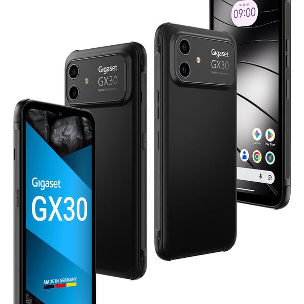 Gigaset GX30 – robustni pametni telefon, pogled od spredaj in zadaj